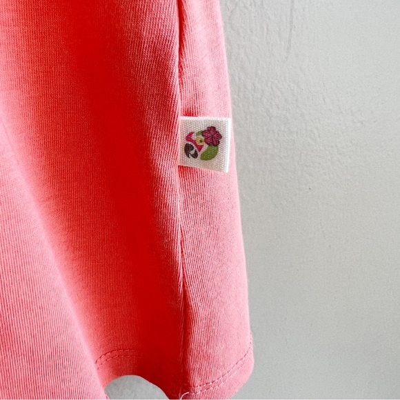 MARGARITAVILLE women’s coral tee size medium rose gold sequin palm tree - Picture 6 of 7